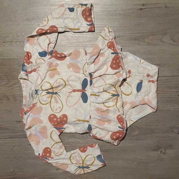 💚 Carter's | Toddler Girl Shirt and Leggings Outfit | 24 M | Butterflies - Picture 2 of 6